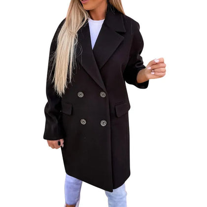 Layered Hooded Coat
