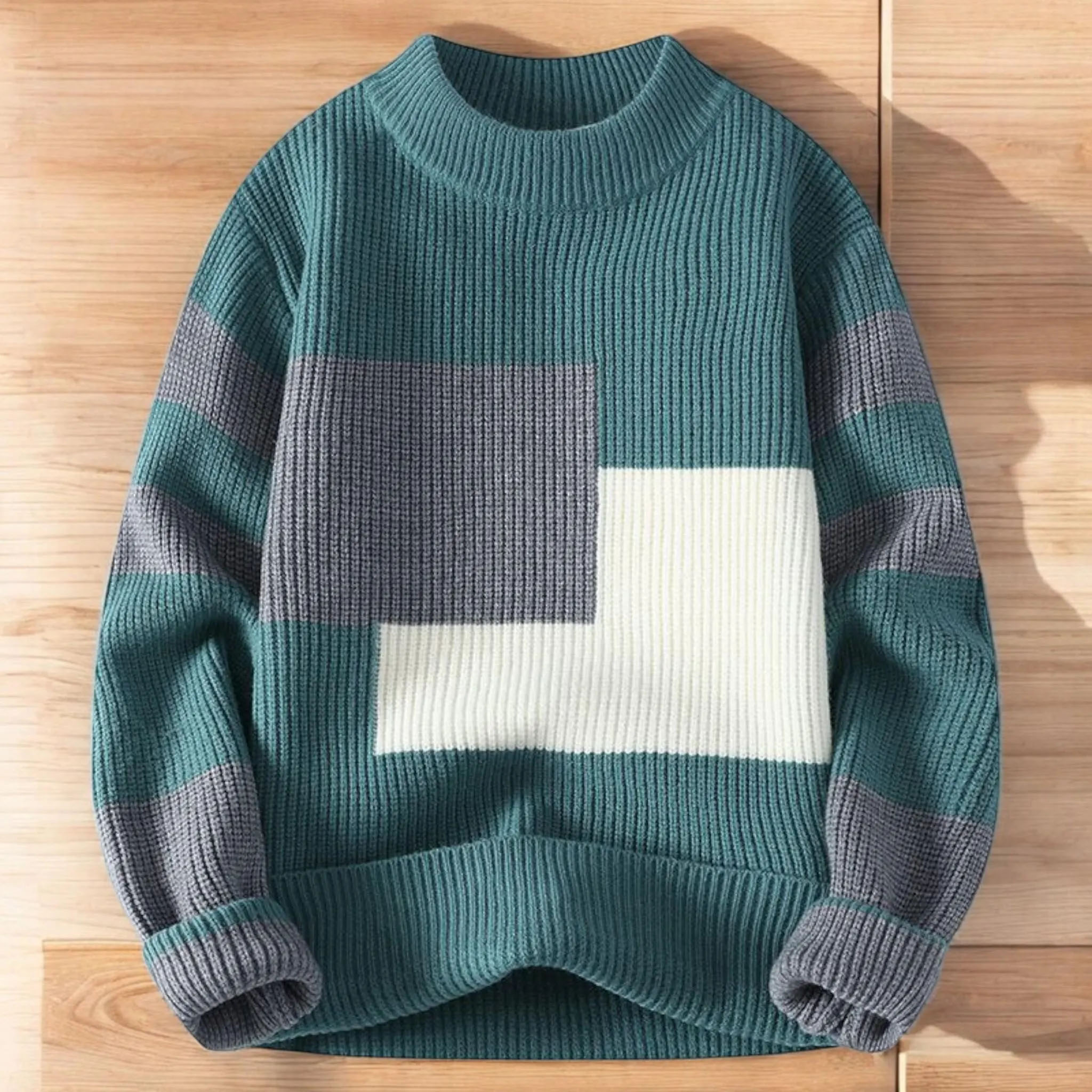 Textured Knit Sweater