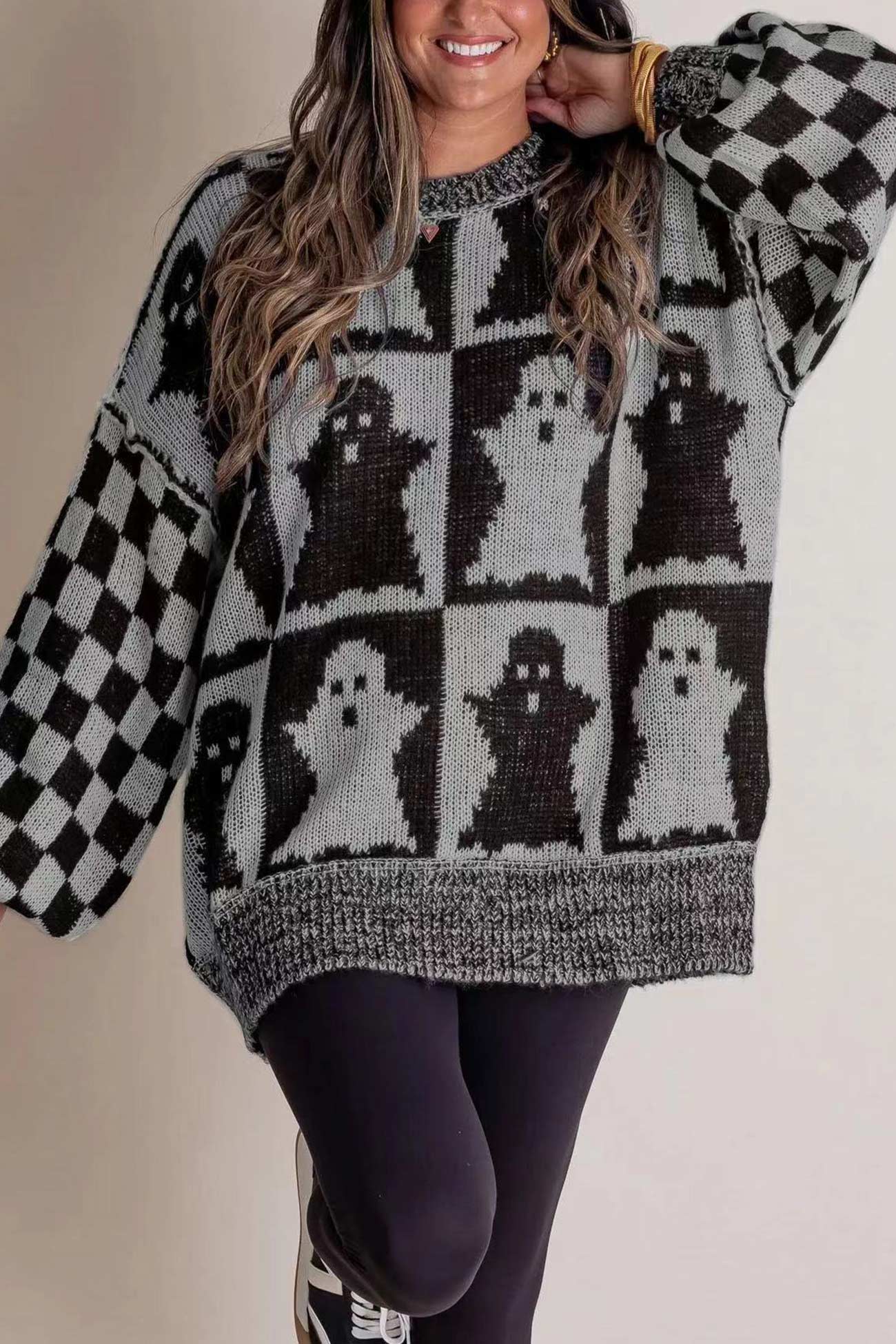 Textured Oversized Sweater