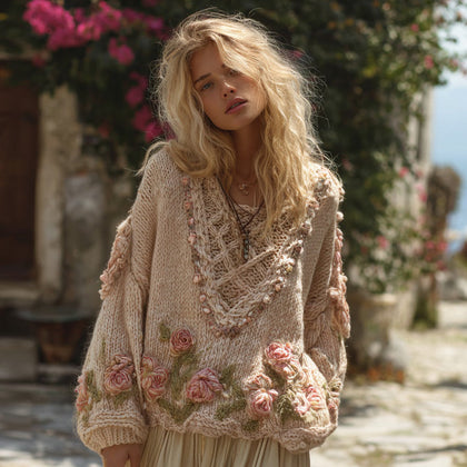 Casual Buttoned Sweater
