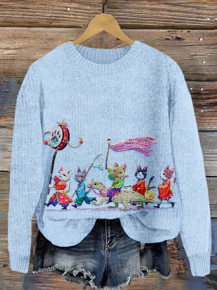 Textured V-Neck Sweater