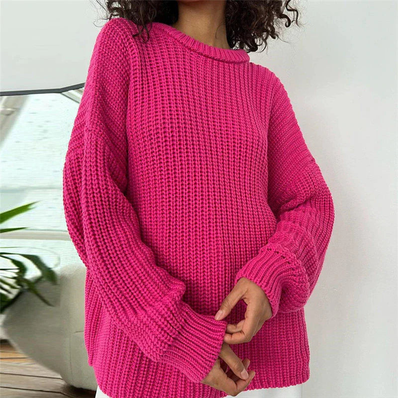 Textured Cropped Sweater
