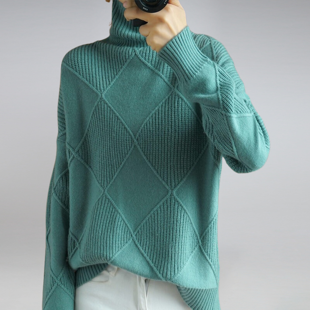 Textured Buttoned Sweater