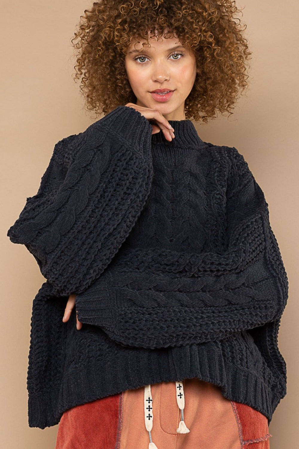 Relaxed Buttoned Sweater