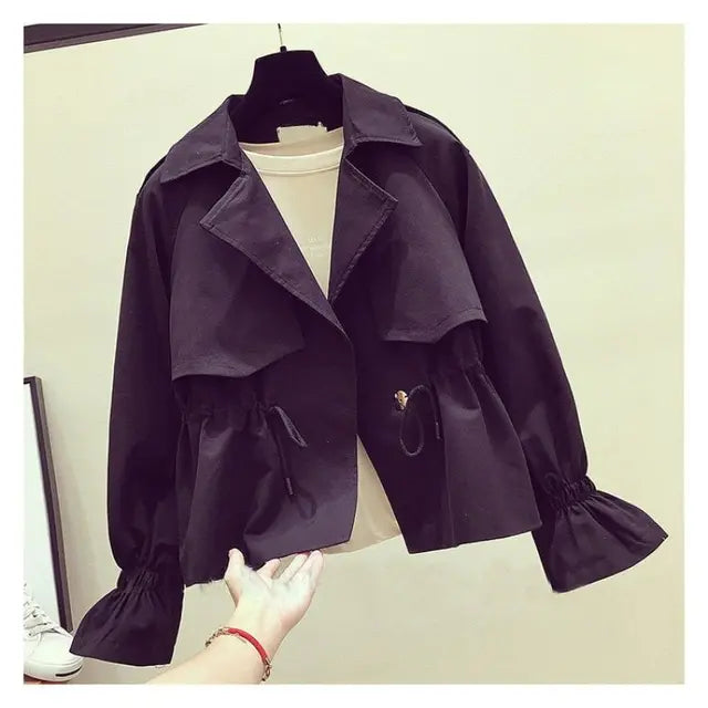 Layered Double-Breasted Coat