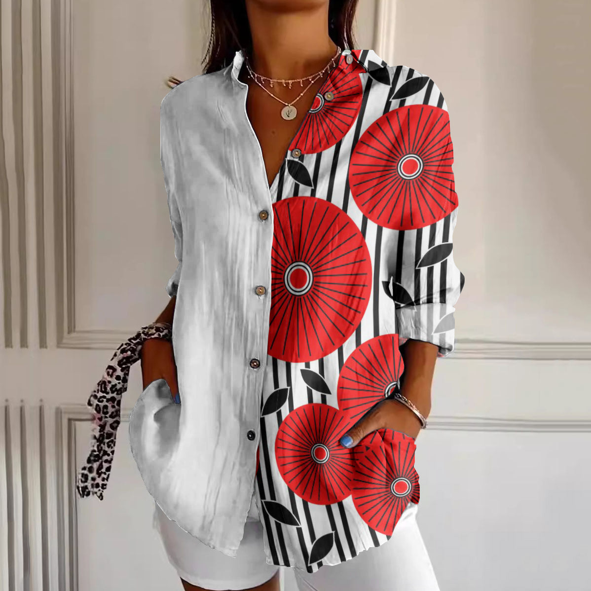 Relaxed Collared Shirt