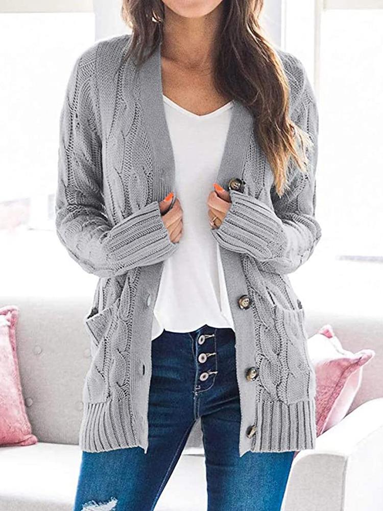 Everyday Buttoned Sweater