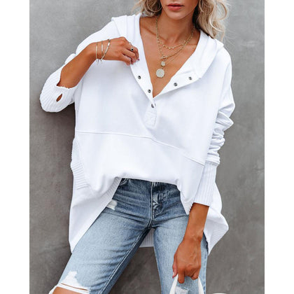 Textured Buttoned Sweater