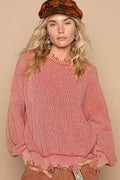 Textured Cropped Sweater