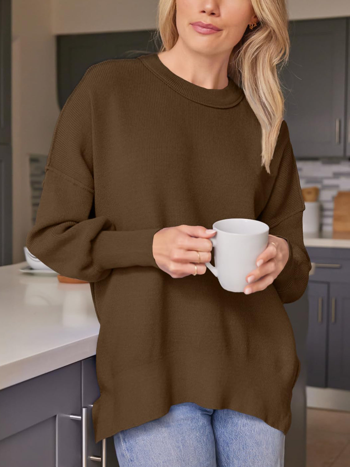 Relaxed V-Neck Sweater
