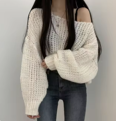 Relaxed V-Neck Sweater