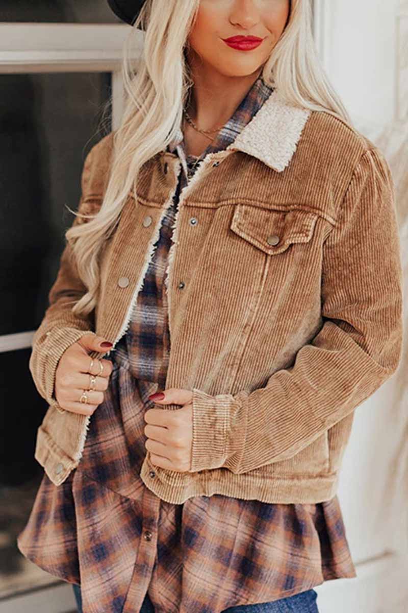 Cozy Double-Breasted Coat