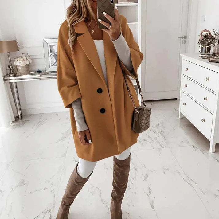 Soft Double-Breasted Coat