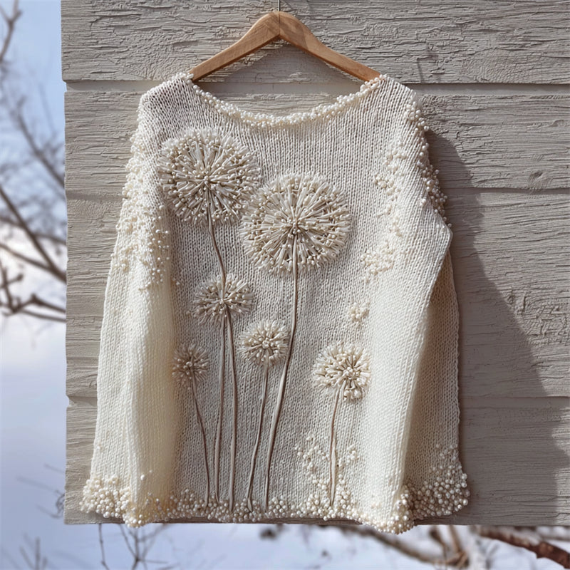 Textured Buttoned Sweater