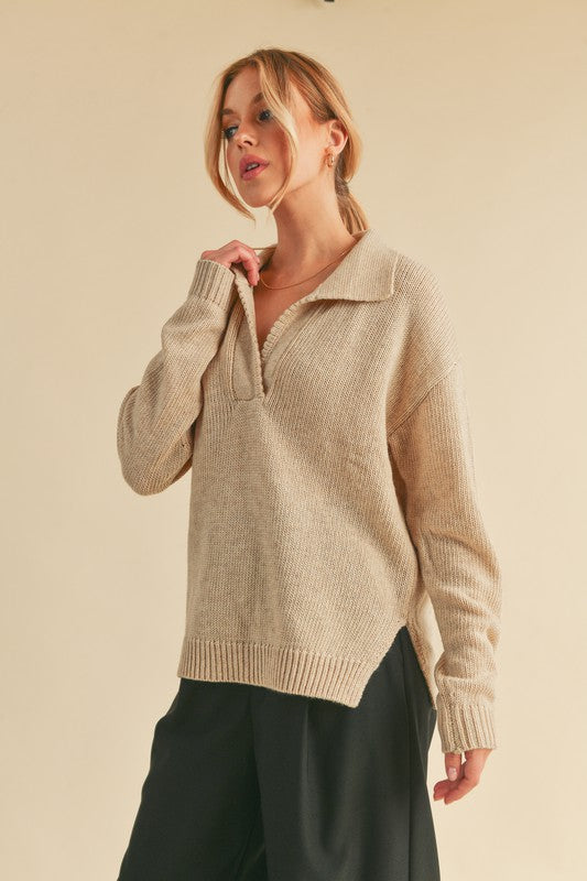 Textured Oversized Sweater