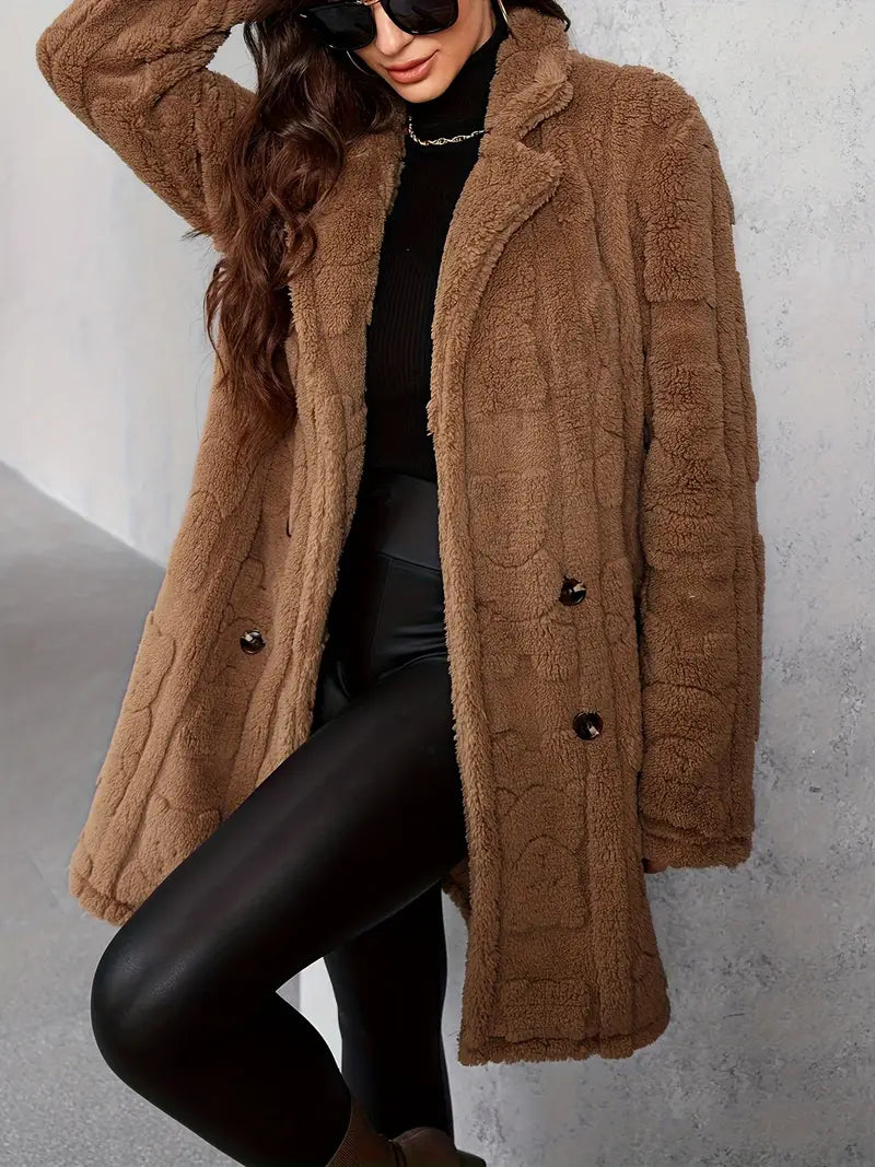 Layered Buttoned Coat