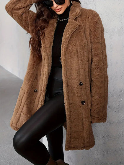 Layered Buttoned Coat