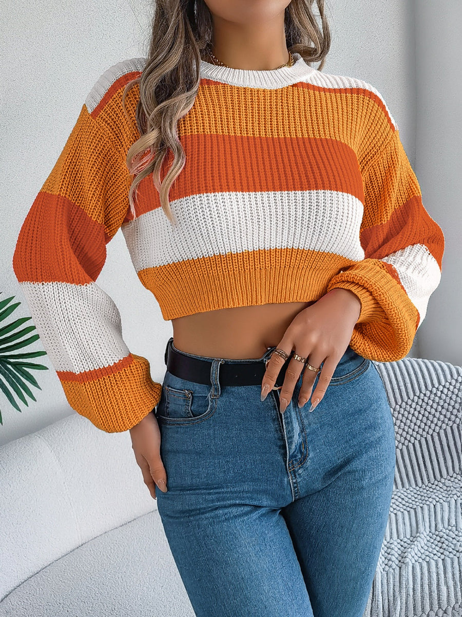 Textured Ribbed Sweater