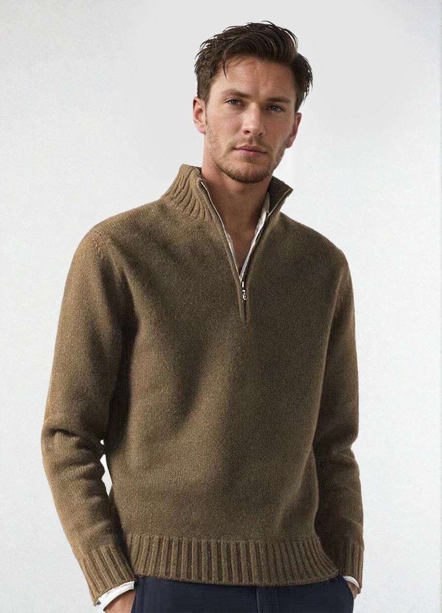 Textured V-Neck Sweater