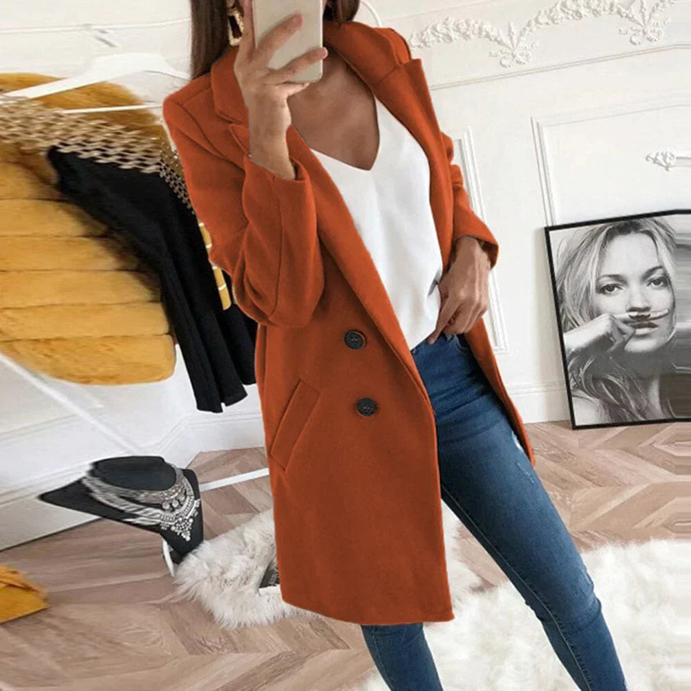 Timeless Double-Breasted Coat