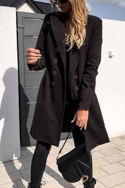 Elegant Double-Breasted Coat