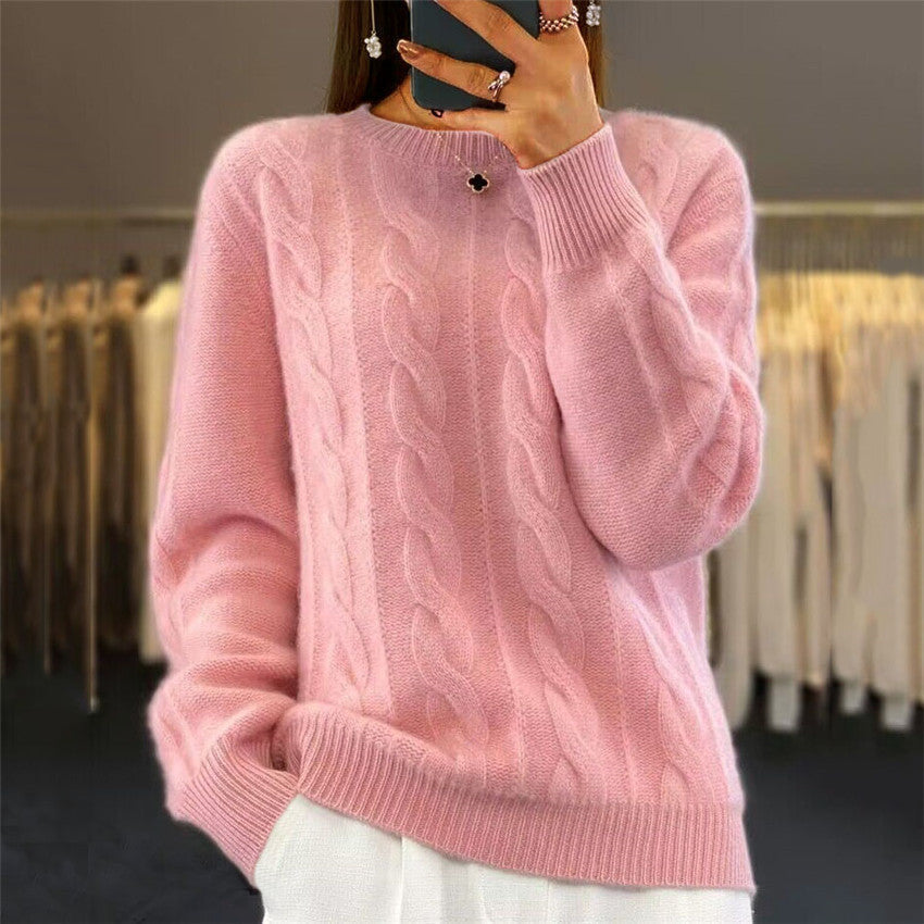 Textured Cropped Sweater