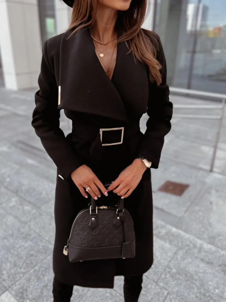 Layered Hooded Coat