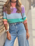 Textured Buttoned Sweater