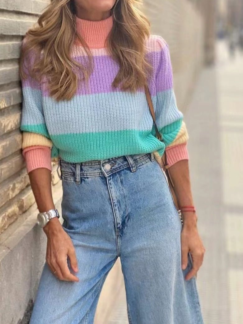 Textured Buttoned Sweater
