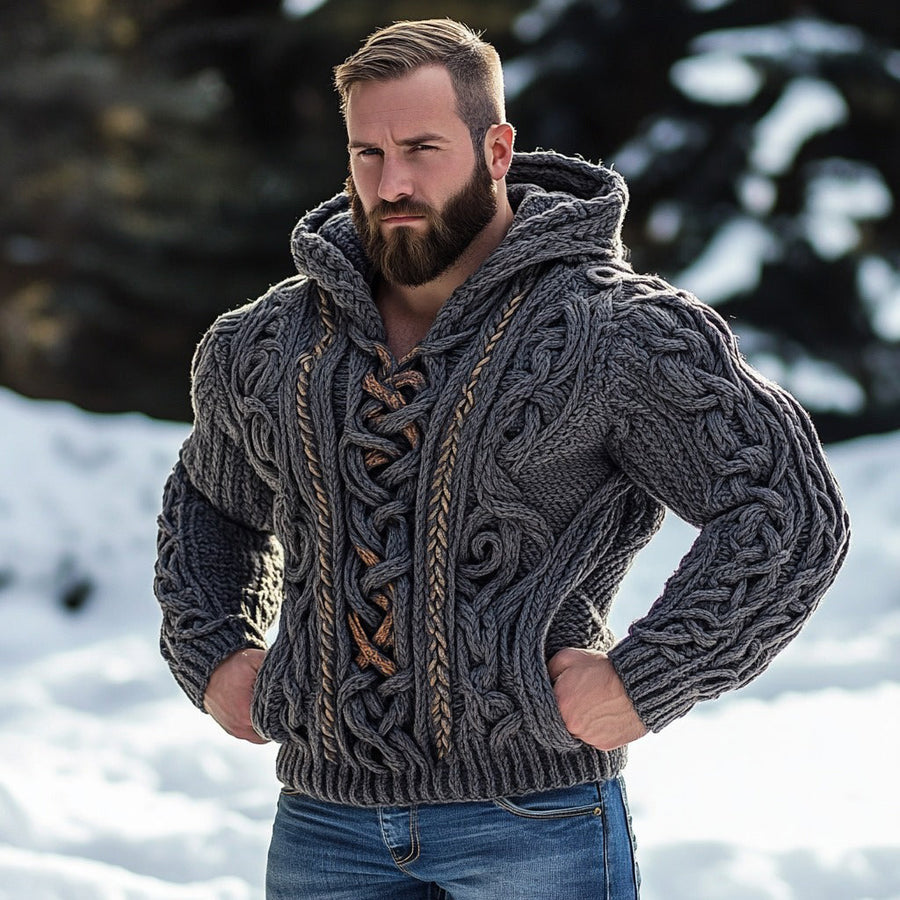 Textured V-Neck Sweater