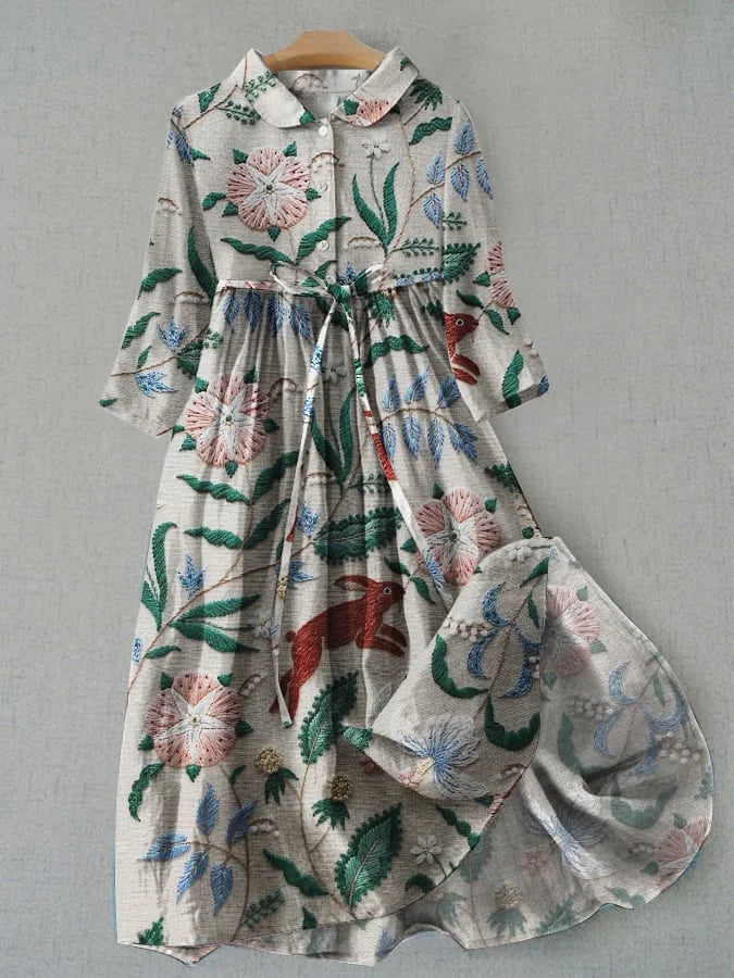 Sunset Buttoned Dress