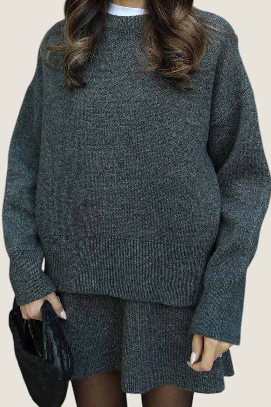 Textured Buttoned Sweater
