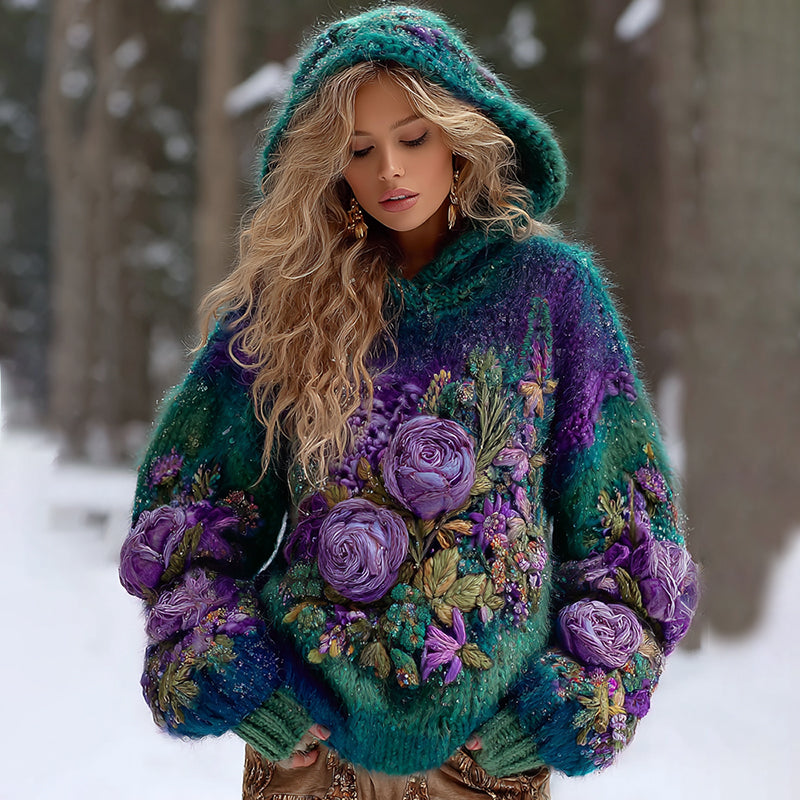 Textured Buttoned Sweater
