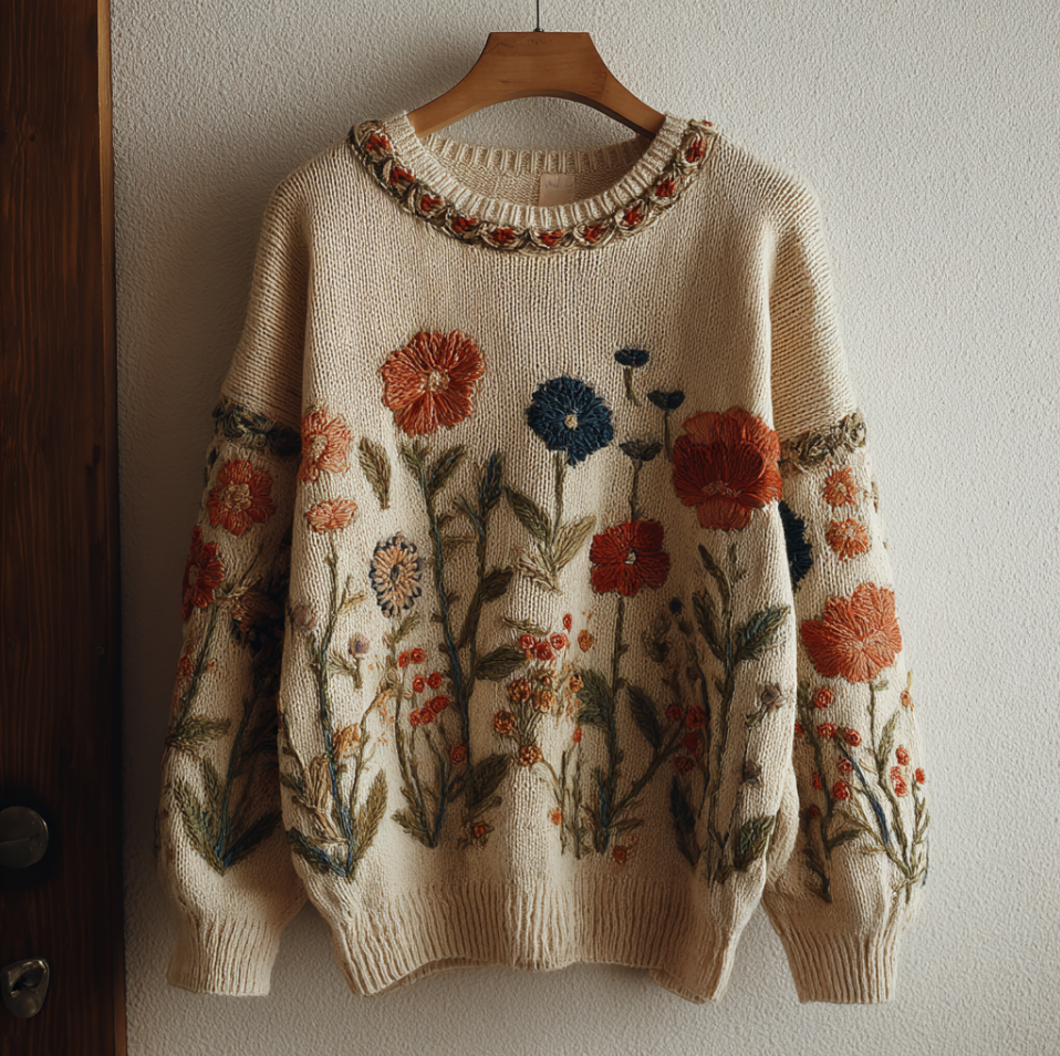 Relaxed Buttoned Sweater