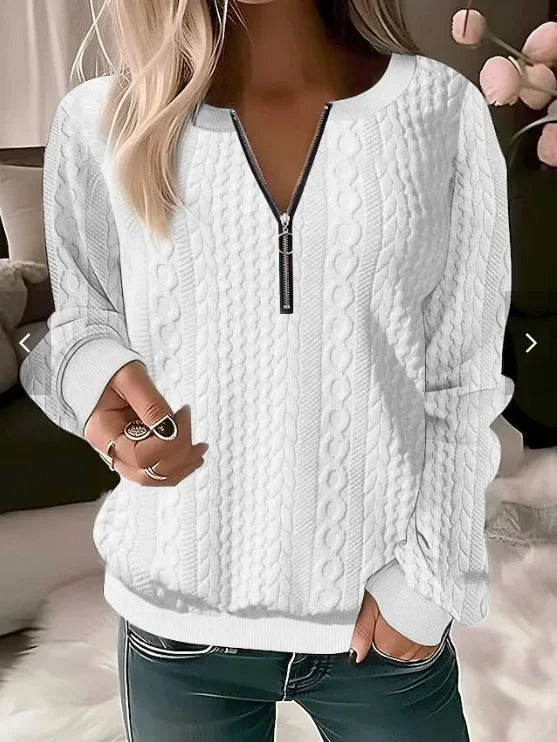 Textured Striped Sweater