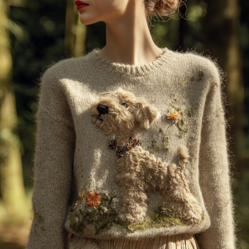 Casual Cropped Sweater