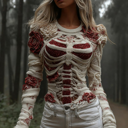Textured Ribbed Sweater