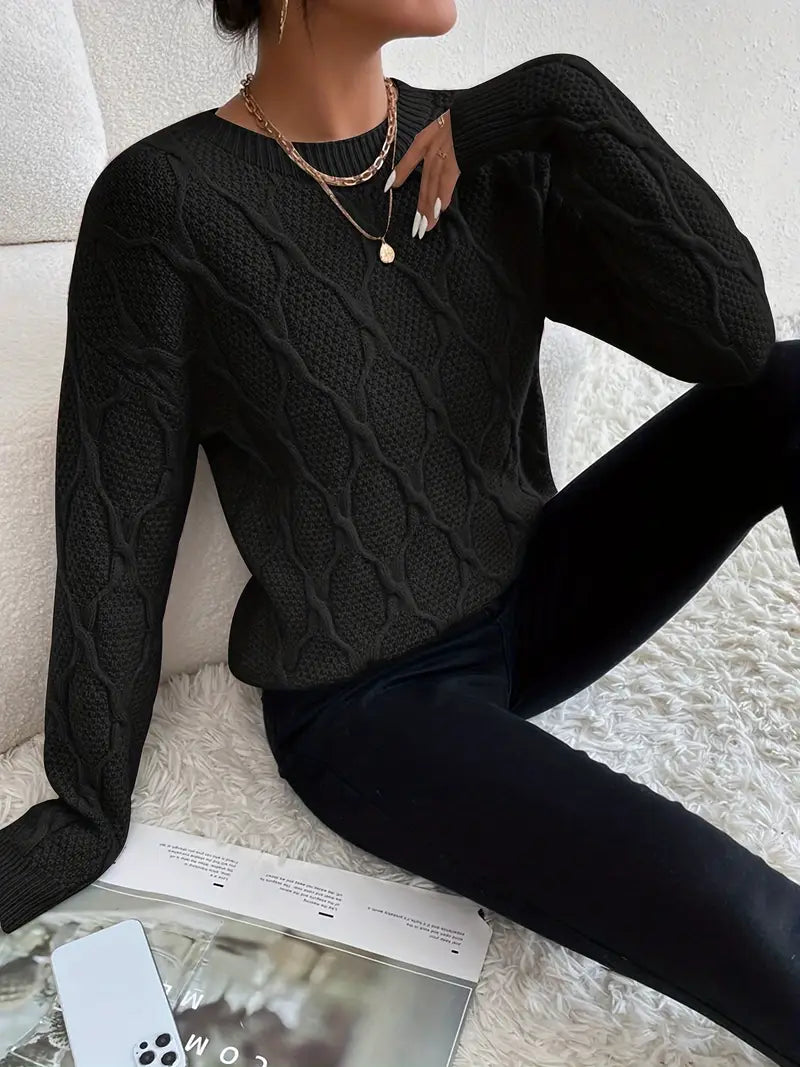 Casual Cropped Sweater