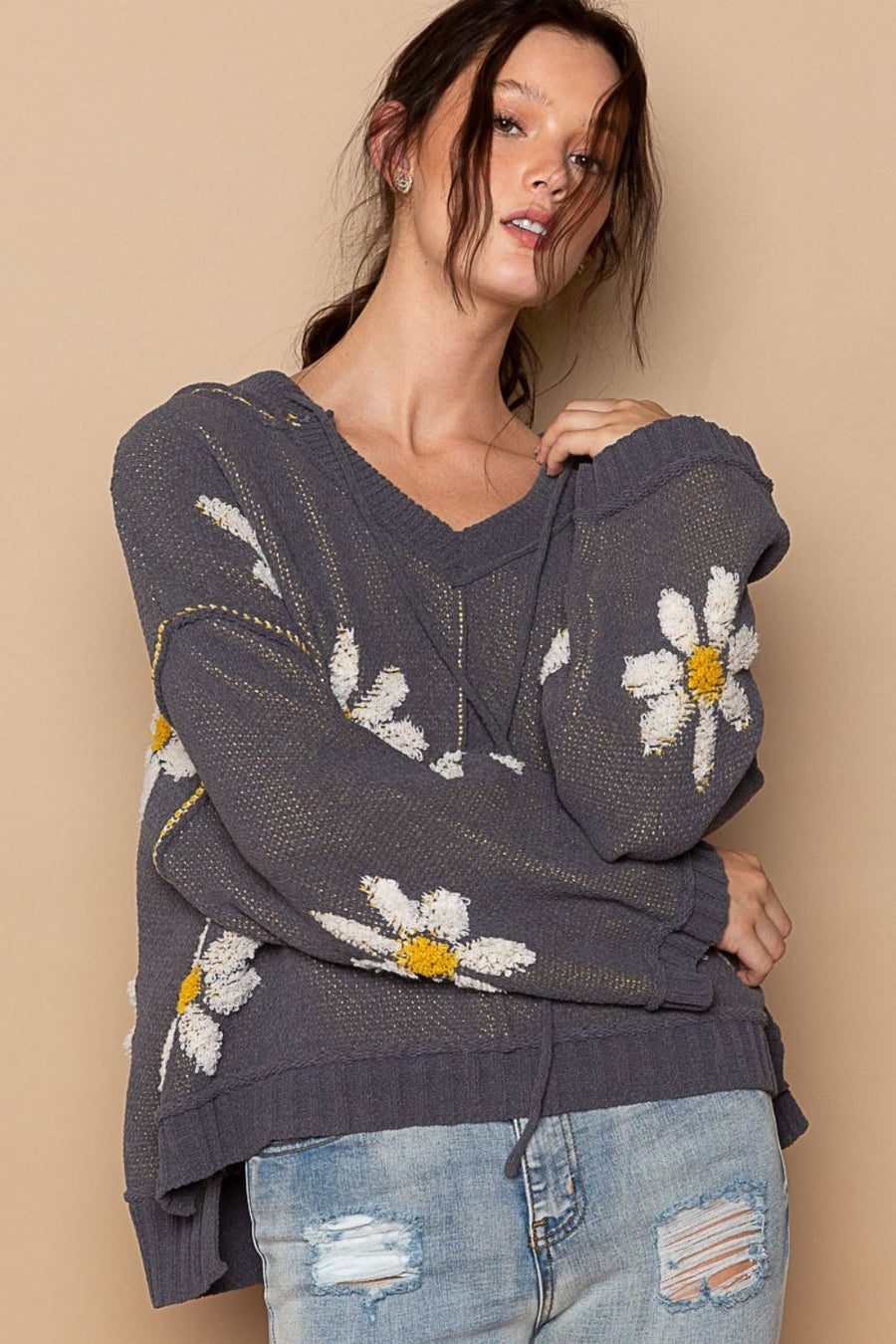 Relaxed Cropped Sweater