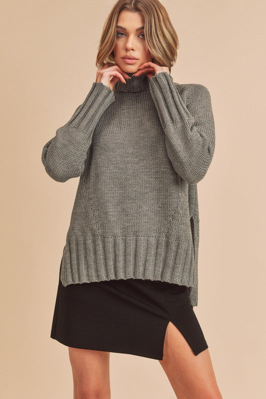 Textured Ribbed Sweater