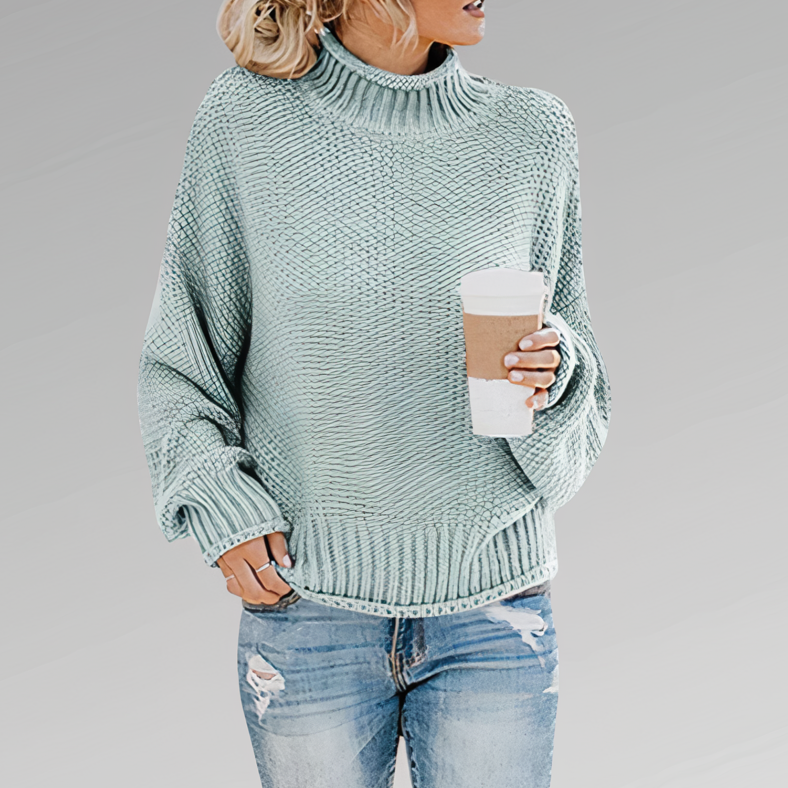 Textured V-Neck Sweater