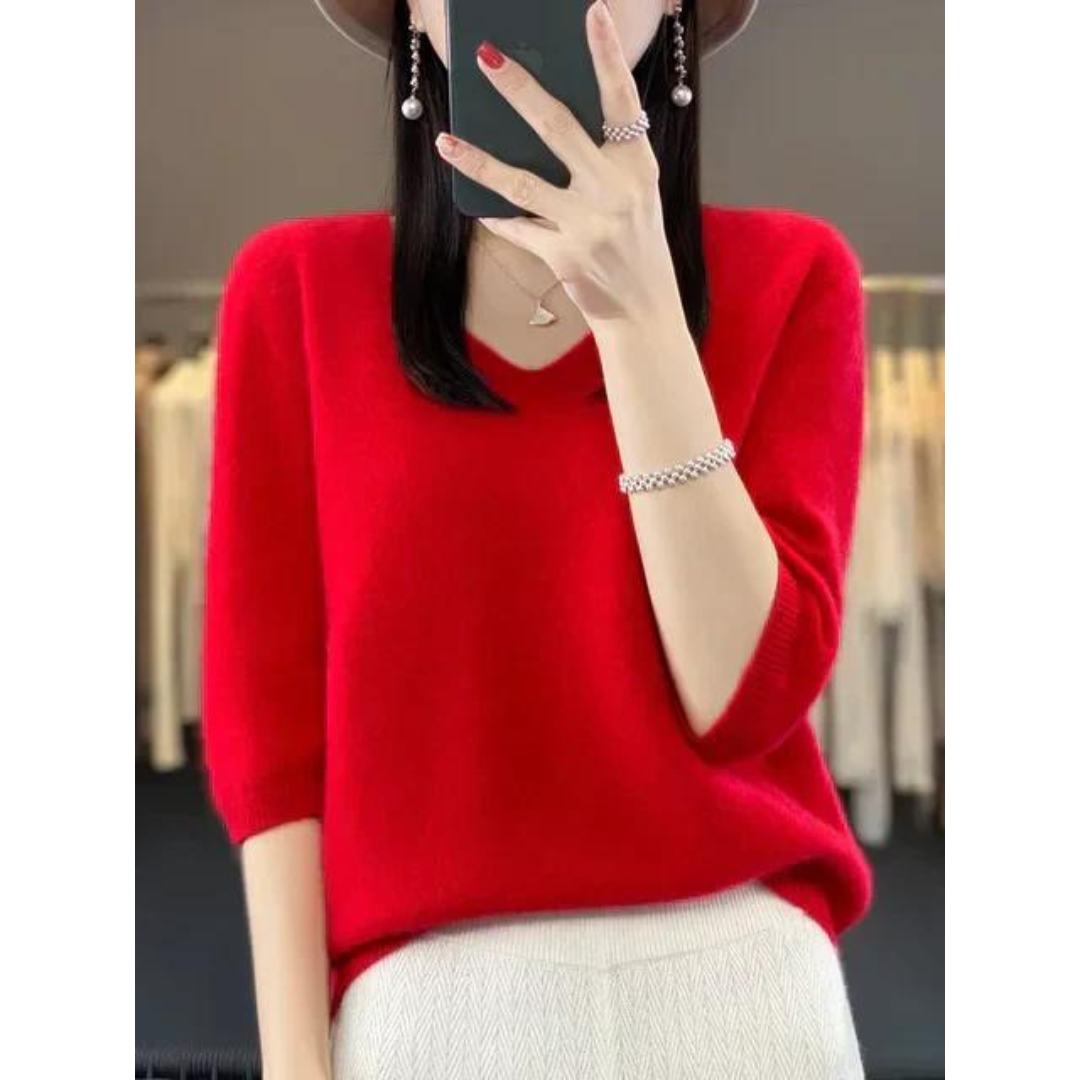Relaxed Cropped Sweater