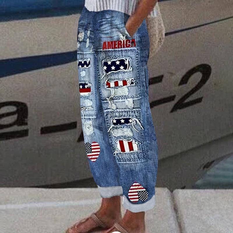 Minimal Printed Pants