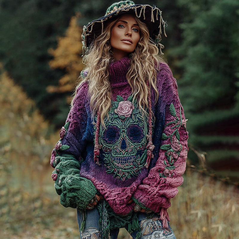 Textured Cropped Sweater