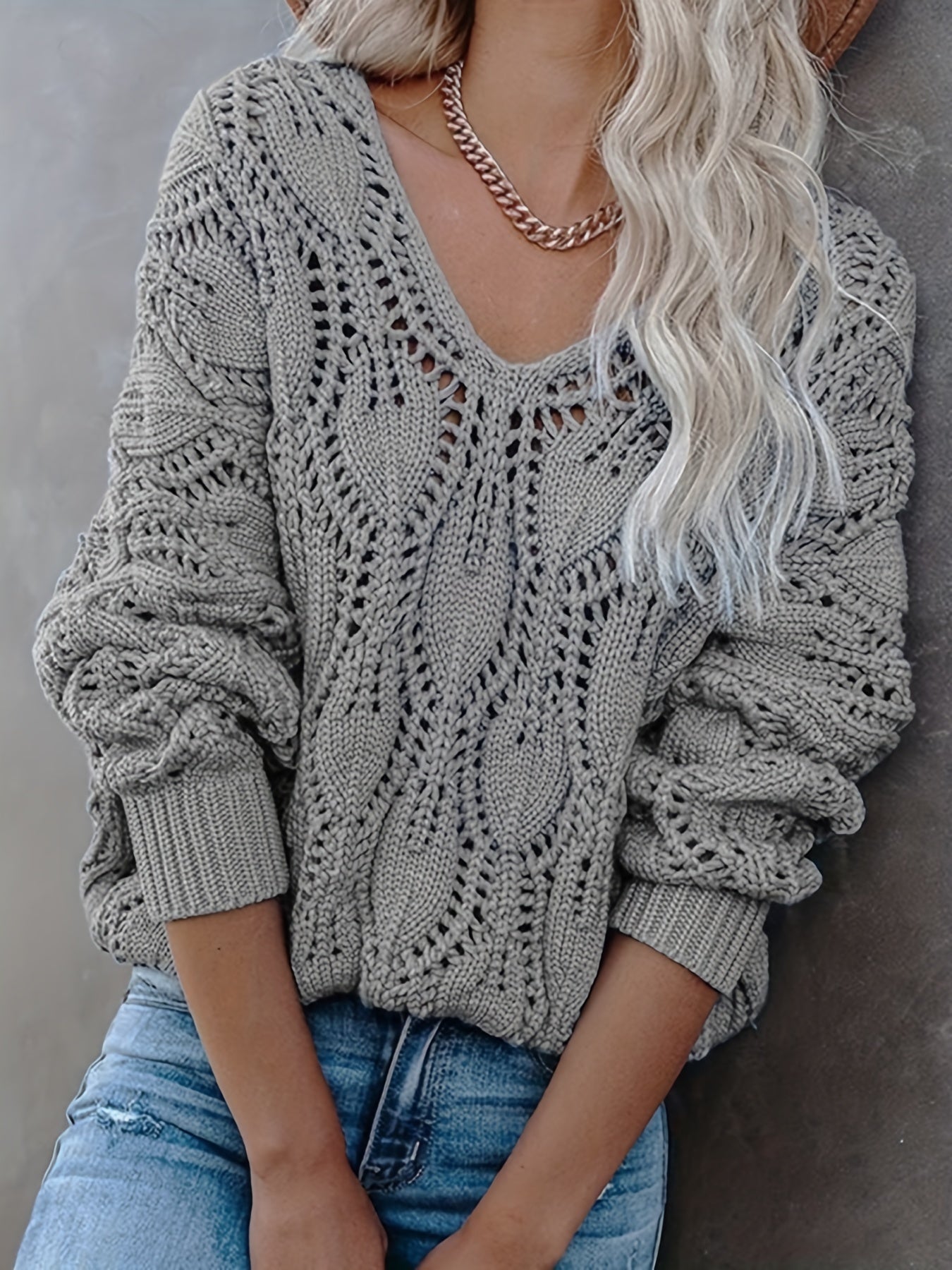 Textured Cable Sweater