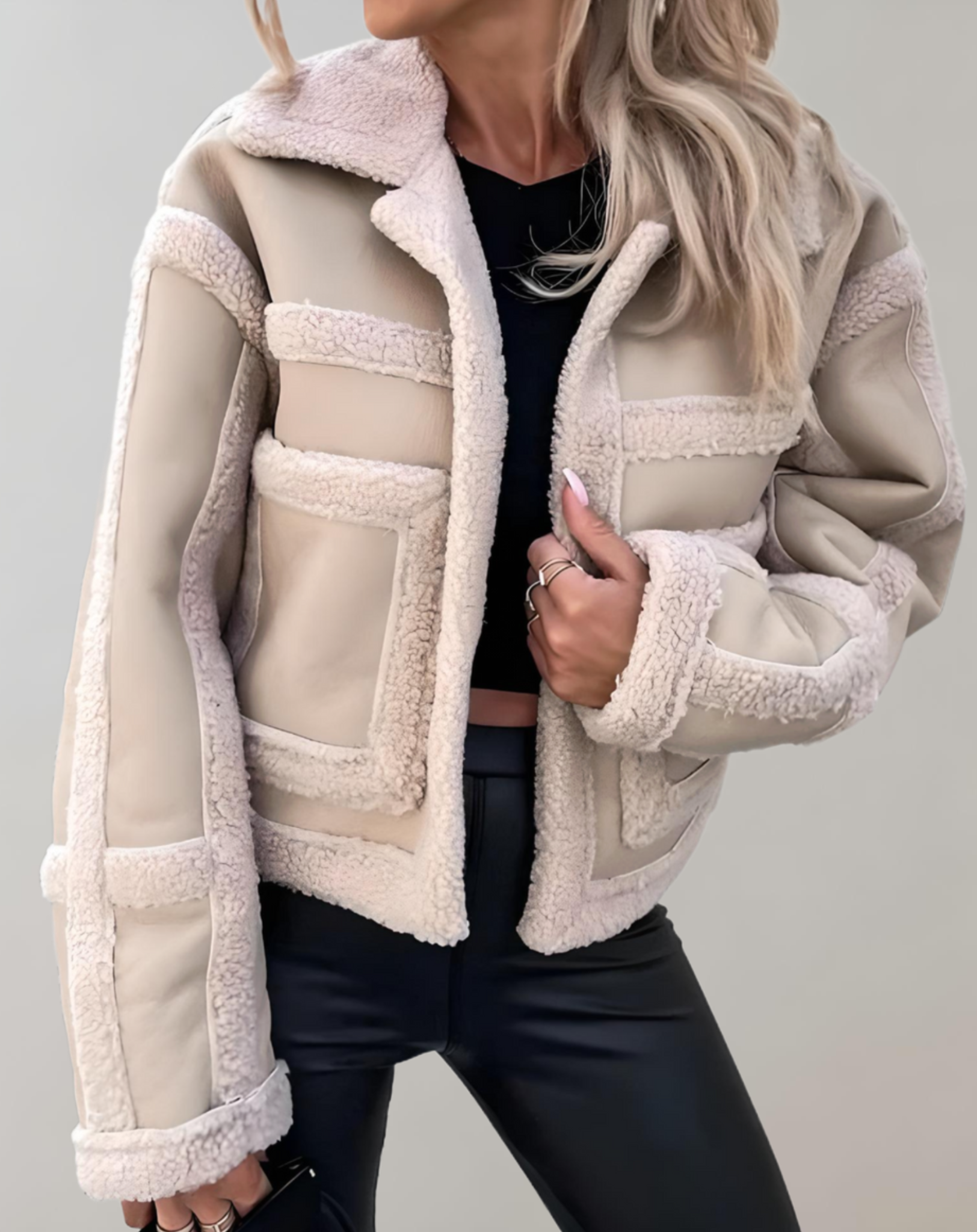 Layered Textured Coat
