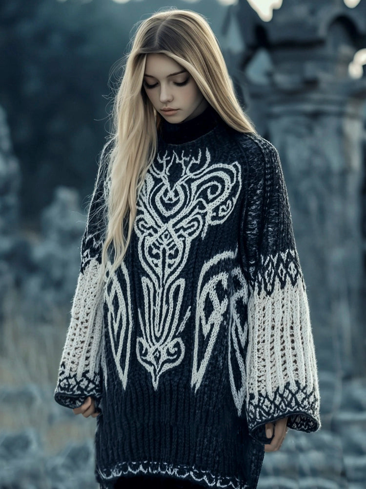 Textured Striped Sweater