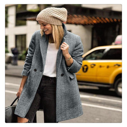 Layered Wool Coat