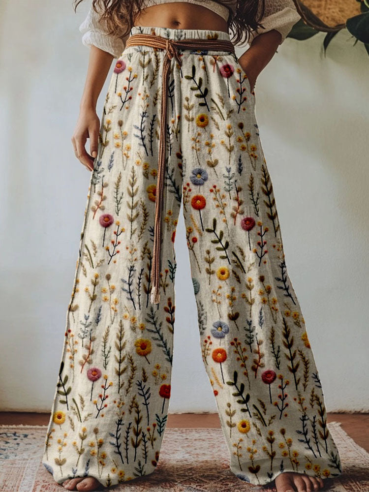 Easy Wide-Leg Pants