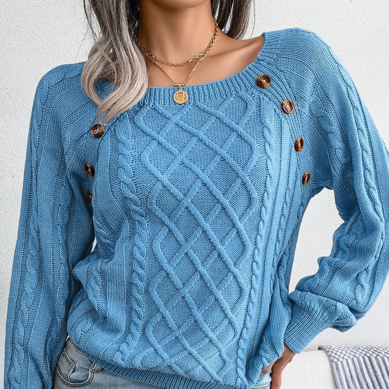 Textured Cropped Sweater